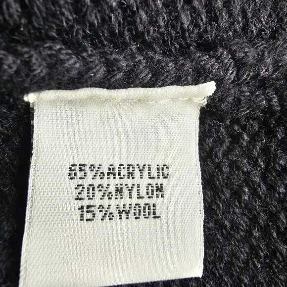 Kenneth Cole New York Sweater/Cardigan Black Long Sleeve Zip-Up Women's small - Picture 9 of 11